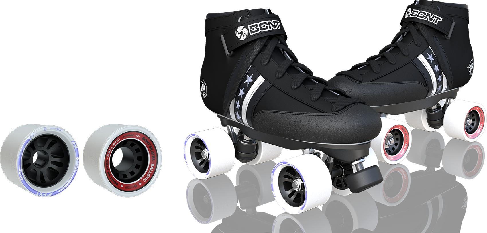 Quadstar Bont Quad Skates - Quad Skates Clipart (1700x814), Png Download