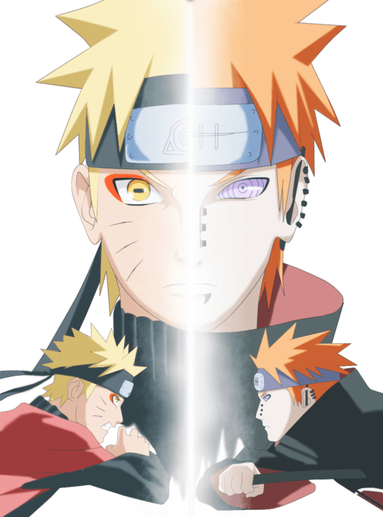 Naruto Vs Pain Clipart (770x1037), Png Download