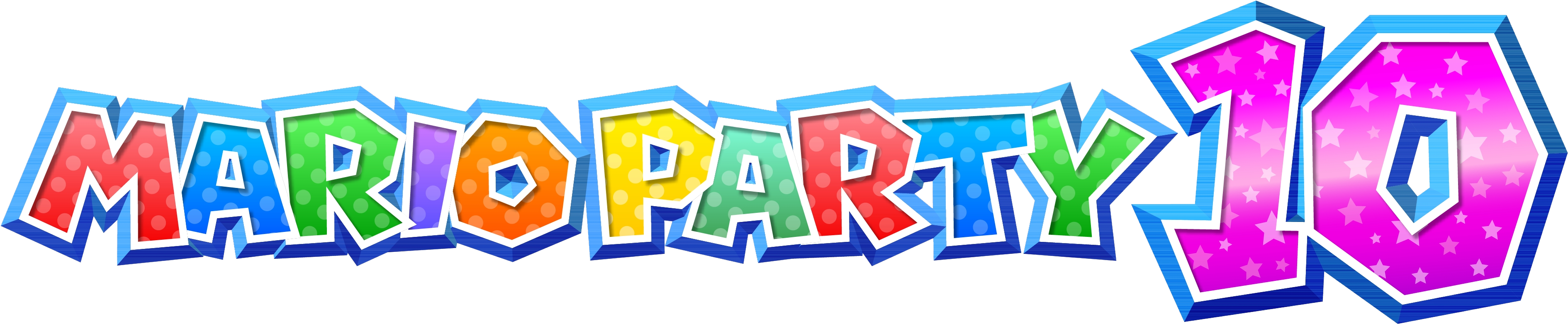 Mario Party 10 Logo - Mario Party 10 Logo Png Clipart (4000x1100), Png Download