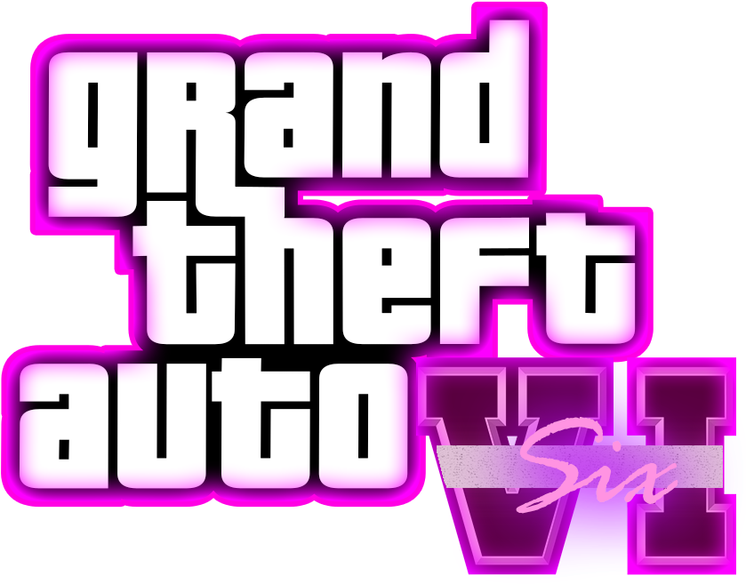 Anyone Like My Fan-made Gta 6 Logo - Grand Theft Auto Clipart (845x678), Png Download