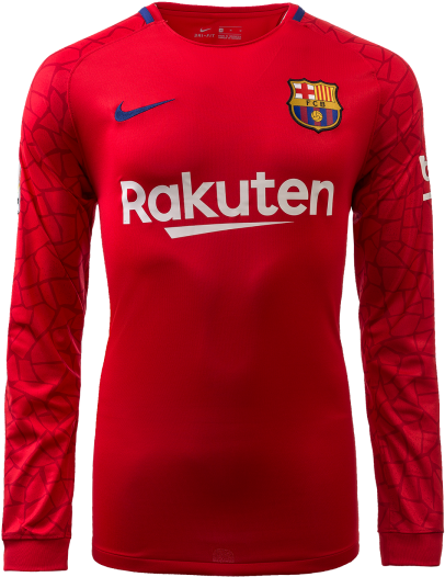 Barcelona 17/18 Goalkeeper Ls Jersey - Jersey Kiper Barcelona 2017 Clipart (600x600), Png Download
