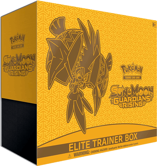 × Pokemon Sun - Guardians Rising Elite Trainer Box Clipart (600x600), Png Download