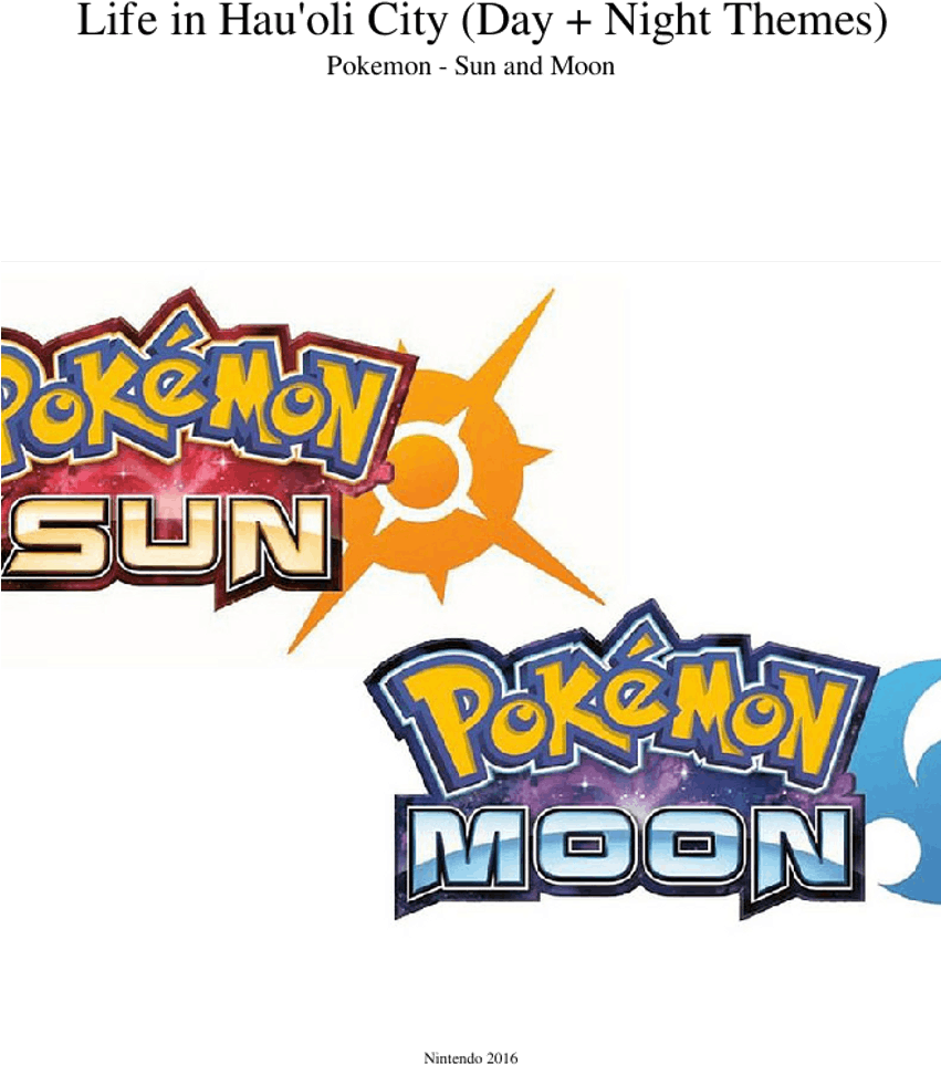 Life In Hau'oli City - If You Take The Moon And You Take The Sun Clipart (850x1100), Png Download