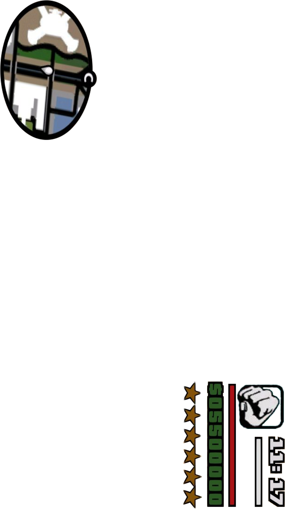 Gta Clipart Transparent - Gta Sa Hud Png (1080x1920), Png Download