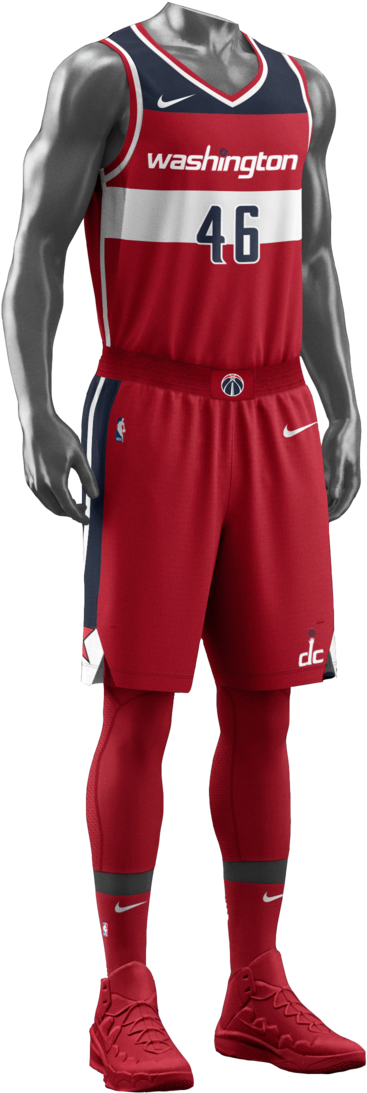 Each Team Has Its Own Identity, One That Separates - Washington Wizards Nike Uniforms Clipart (1200x1500), Png Download