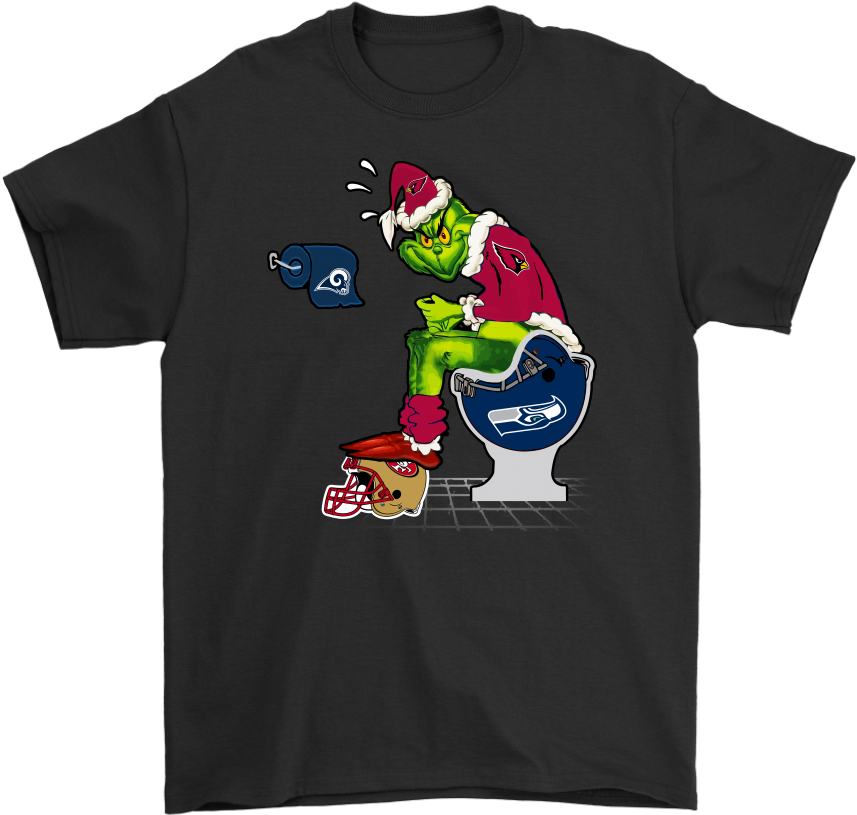 The Grinch Arizona Cardinals Shit On Other Teams Christmas - Fuck The Patriots Shirts Clipart (1024x1024), Png Download