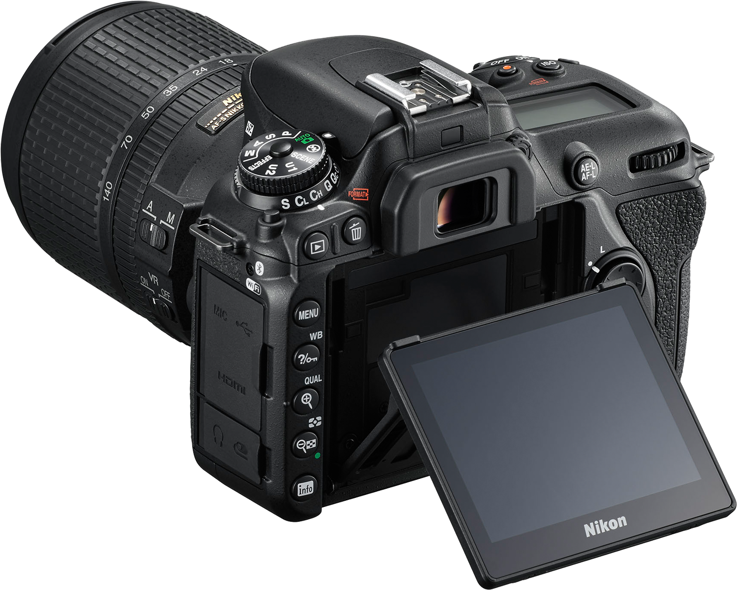 Nikon D7500 18 140 Lens Clipart (1600x1200), Png Download