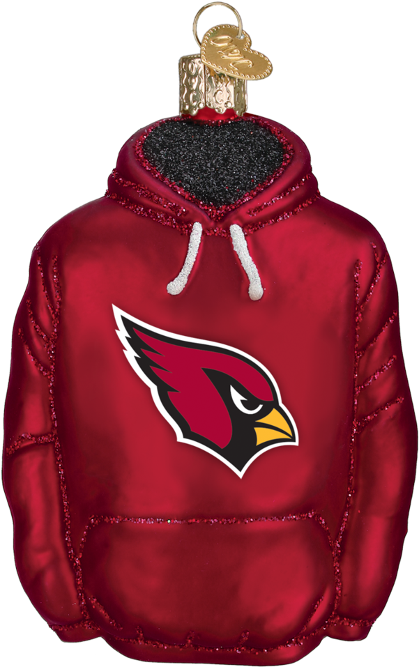 Arizona Cardinals Hoodie Ornament Clipart (601x957), Png Download