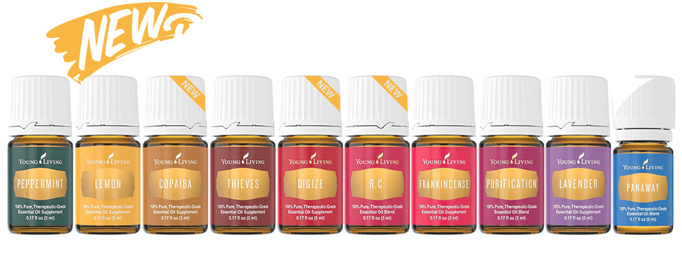 The New Young Living Essential Oil Premium Starter - Young Living Starter Kit 2018 Clipart (990x400), Png Download