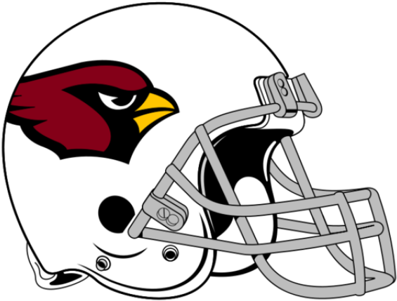Helmet Clipart Arizona Cardinals - Blank White Football Helmet - Png Download (640x480), Png Download