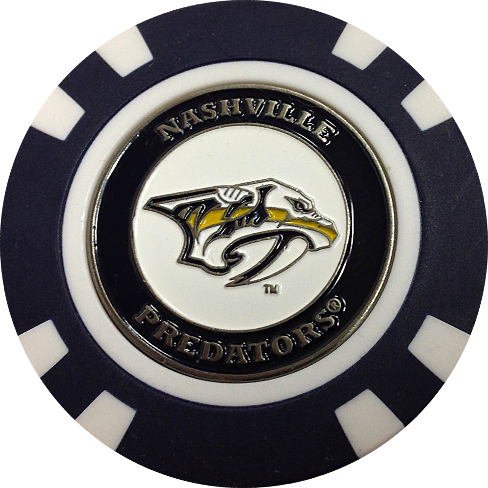 Golf Ball Marker Nhl Nashville Predators - Nashville Predators Clipart (1000x999), Png Download