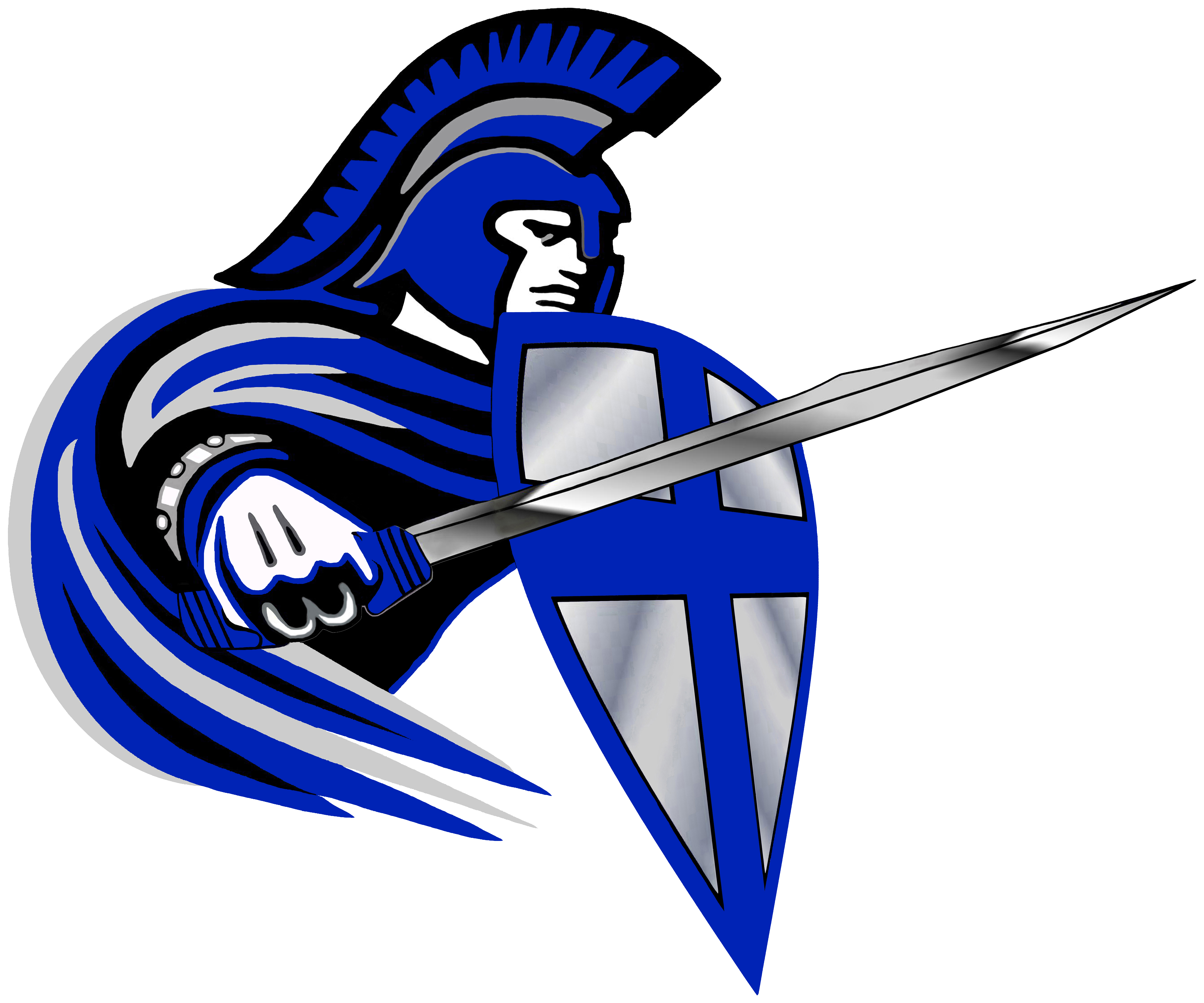 School Logo - Valley Christian Trojans Logo Clipart (6000x5100), Png Download
