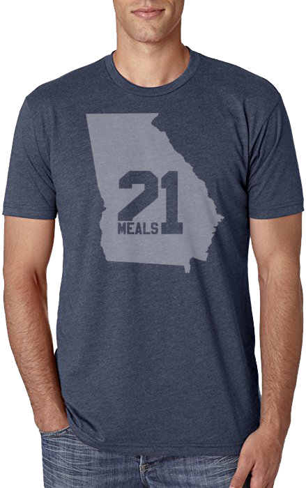 Georgia State Outline Shirt - Next Level 3600 Charcoal Clipart (439x700), Png Download