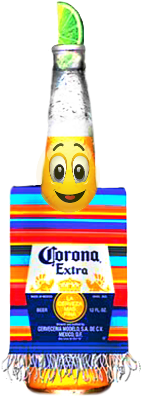 Coronacartoon Corona Beer Fiesta - Corona Beer Label Clipart (1024x1024), Png Download
