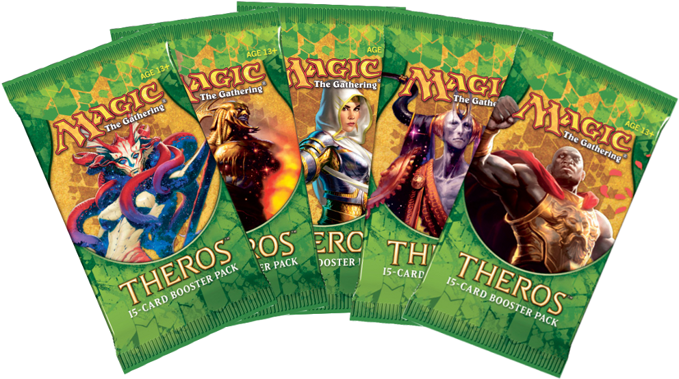 Theros Booster Pack - Magic Booster Packs Clipart (1000x578), Png Download
