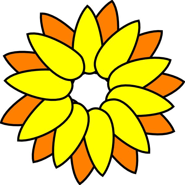 Png Download , Png Download - Outline Clip Art For Sunflower Transparent Png (600x598), Png Download