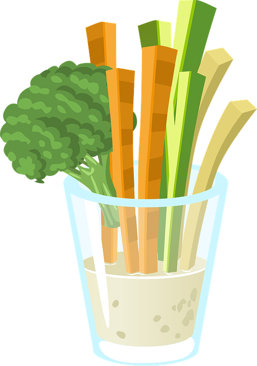Veggies - Carrot And Cucumber Clipart - Png Download (505x720), Png Download