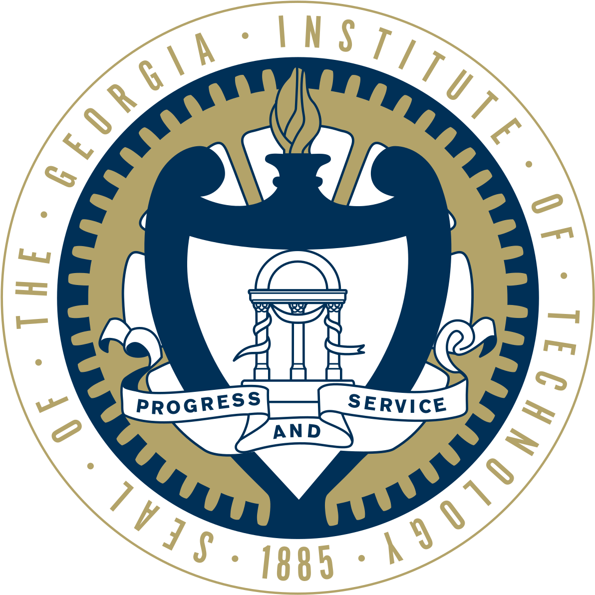 Institute Of Technology Wikipedia - Georgia Tech School Seal Clipart (1200x1200), Png Download