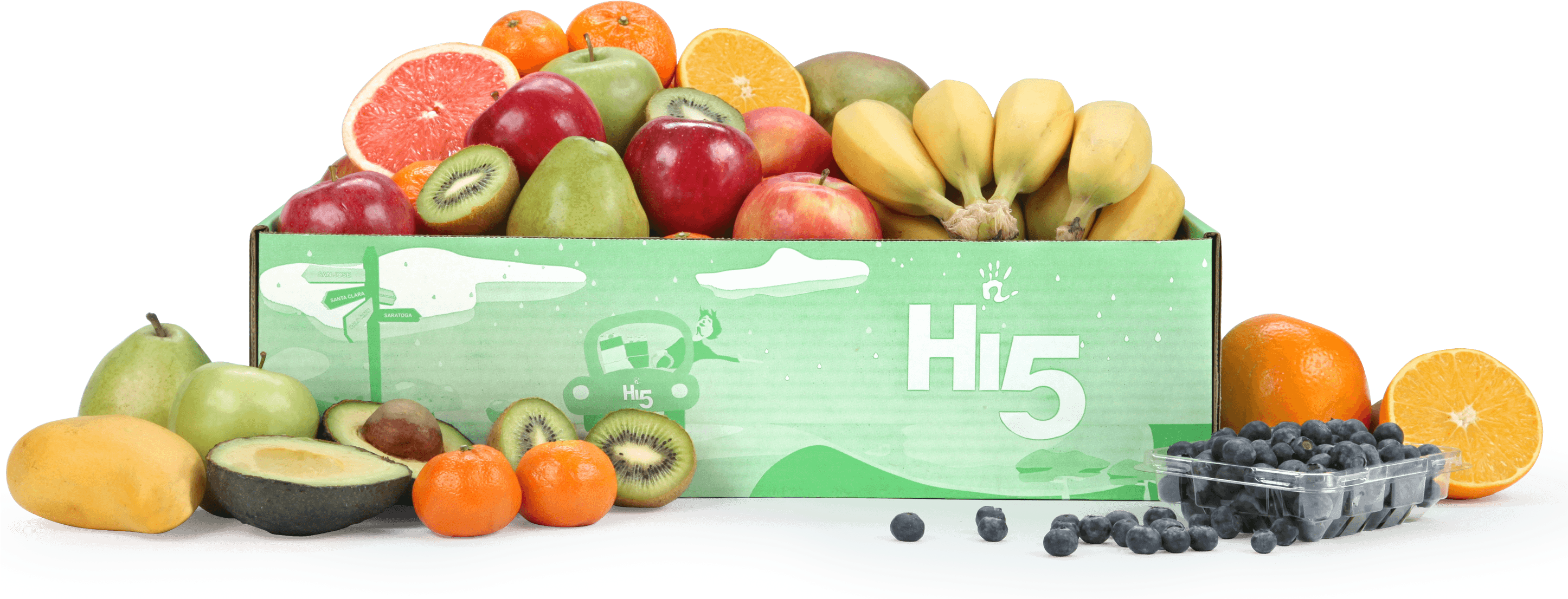 Get Fruit & Veggies - Natural Foods Clipart (2891x1112), Png Download