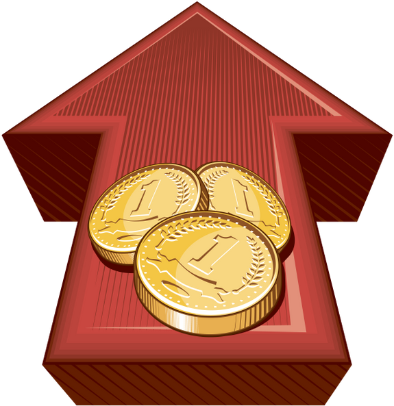 Золотая Монета, Золото, Деньги - Money Clipart (588x600), Png Download