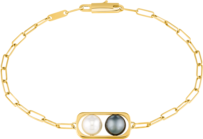 2 Perles Chain Bracelet - Necklace Clipart (817x559), Png Download