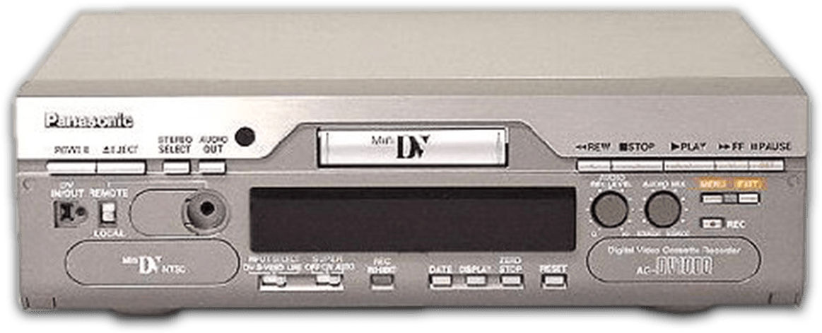 Panasonic Ag Dv1000 Mini Dv Vcr Southern Advantage - Cassette Deck Clipart (1200x1080), Png Download