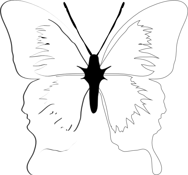 Butterfly Clipart (600x559), Png Download