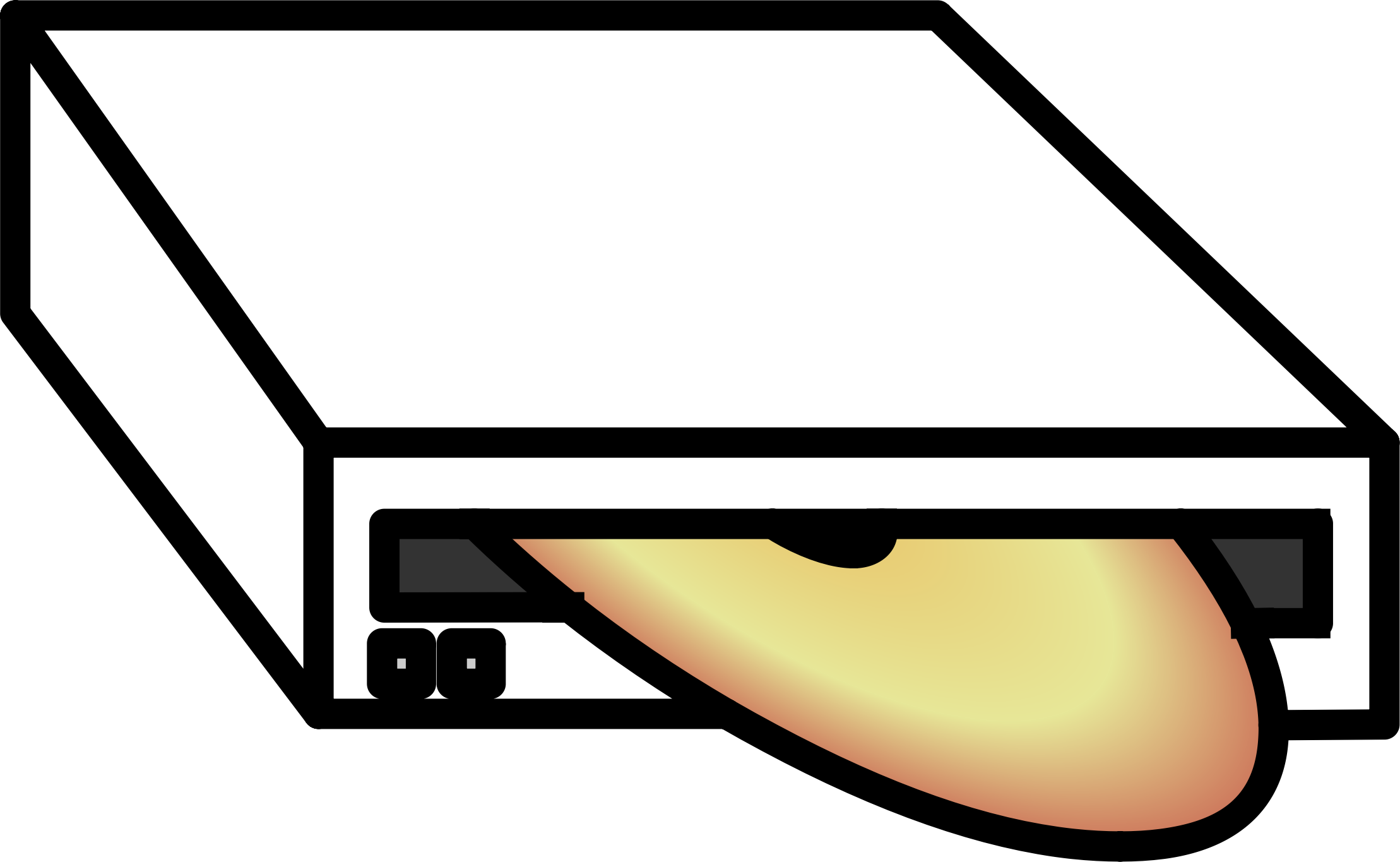 Dvd Player Compact Disc Dvd-video Vcr/dvd Combo - Dvd Drive Clip Art - Png Download (1219x750), Png Download