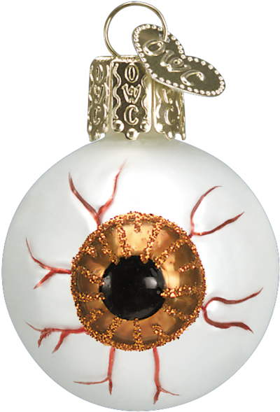 Old World Christmas Blown Glass Evil Eye Ornament - Eyeball Christmas Ornaments Clipart (1024x1024), Png Download