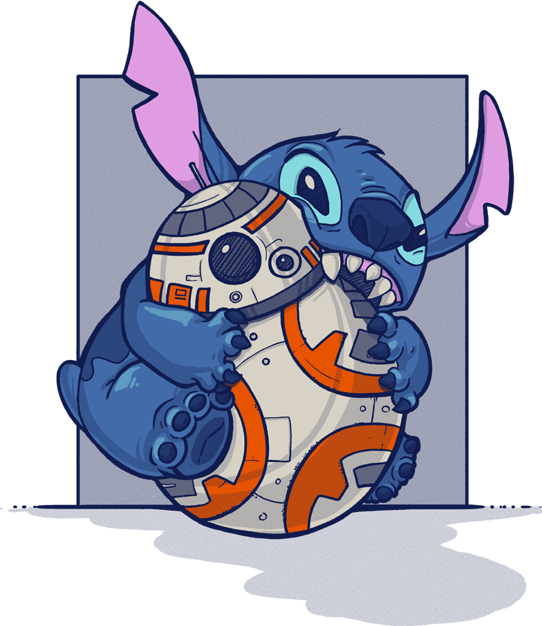 Lilo & Stitch / Star Wars - Stitch And Lilo Vetor Clipart (1120x970), Png Download