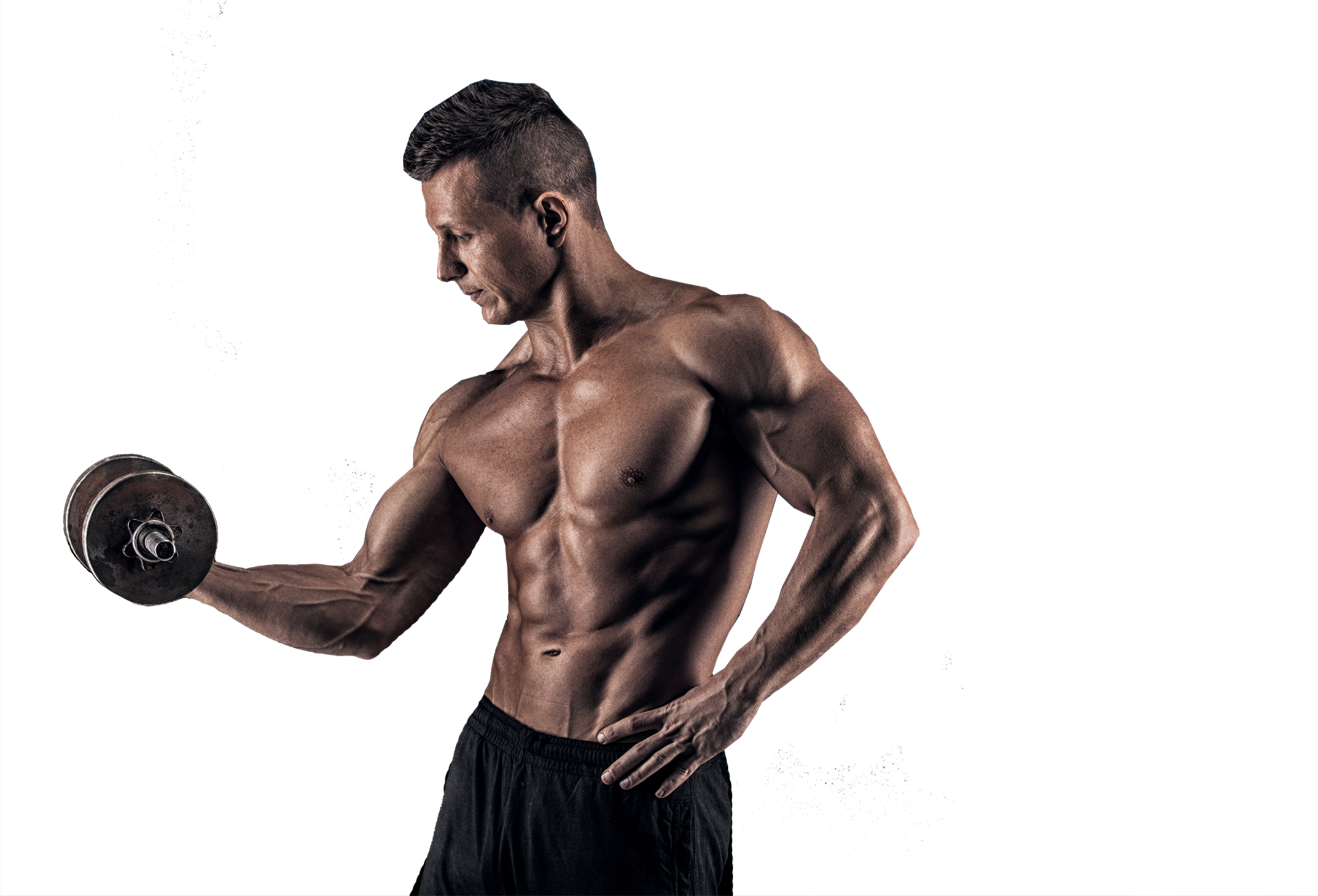 Bodybuilding Png File Download Free - Homem Treinando Png Clipart (2500x1458), Png Download