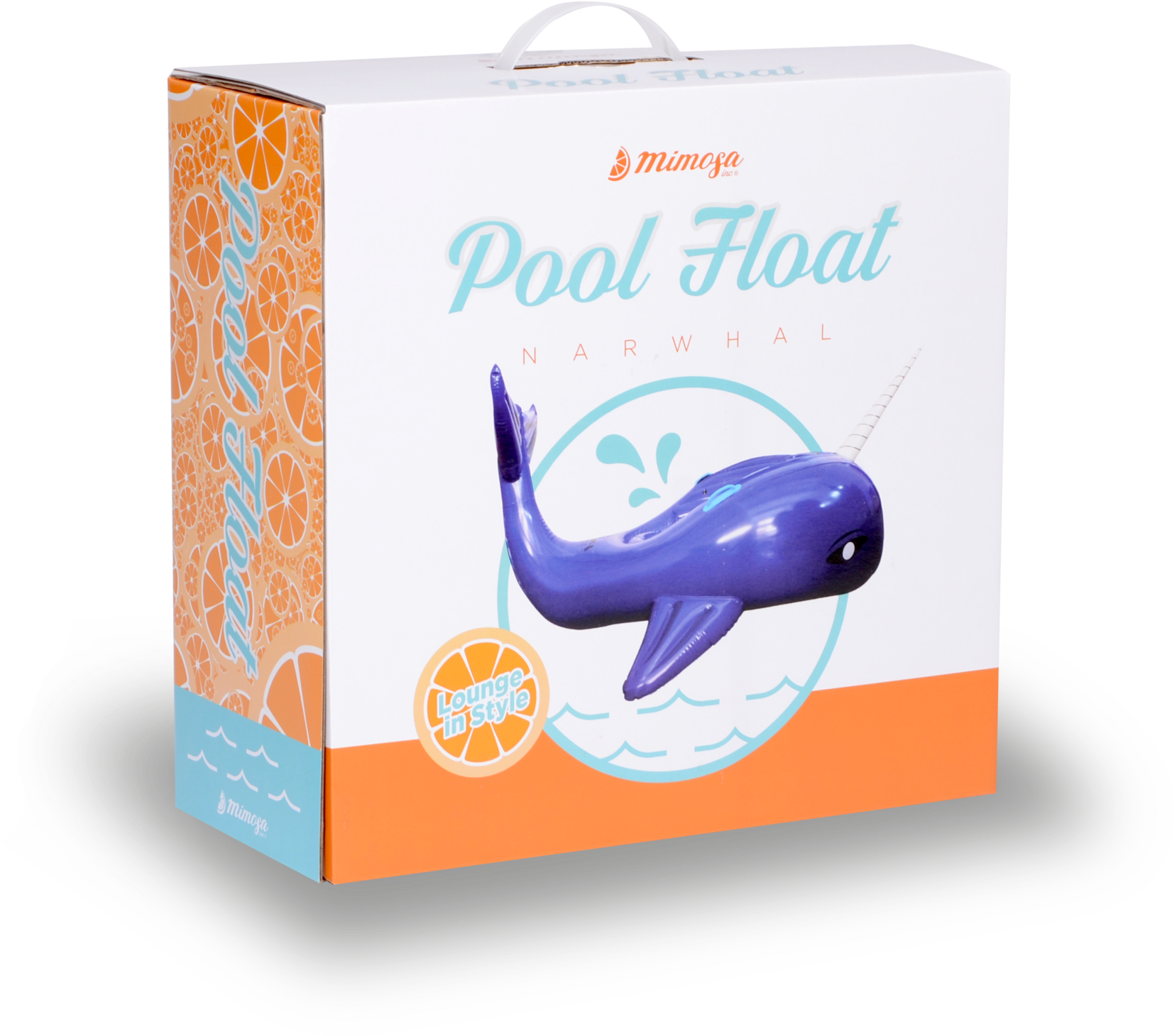 Mimosa Inc Narwhal Whale Inflatable Premium Quality - Fish Clipart (1654x1460), Png Download