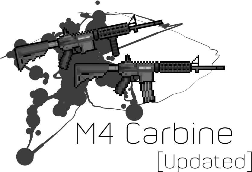 Drawn Sniper M4 Carbine - Assault Rifle Clipart (1024x768), Png Download