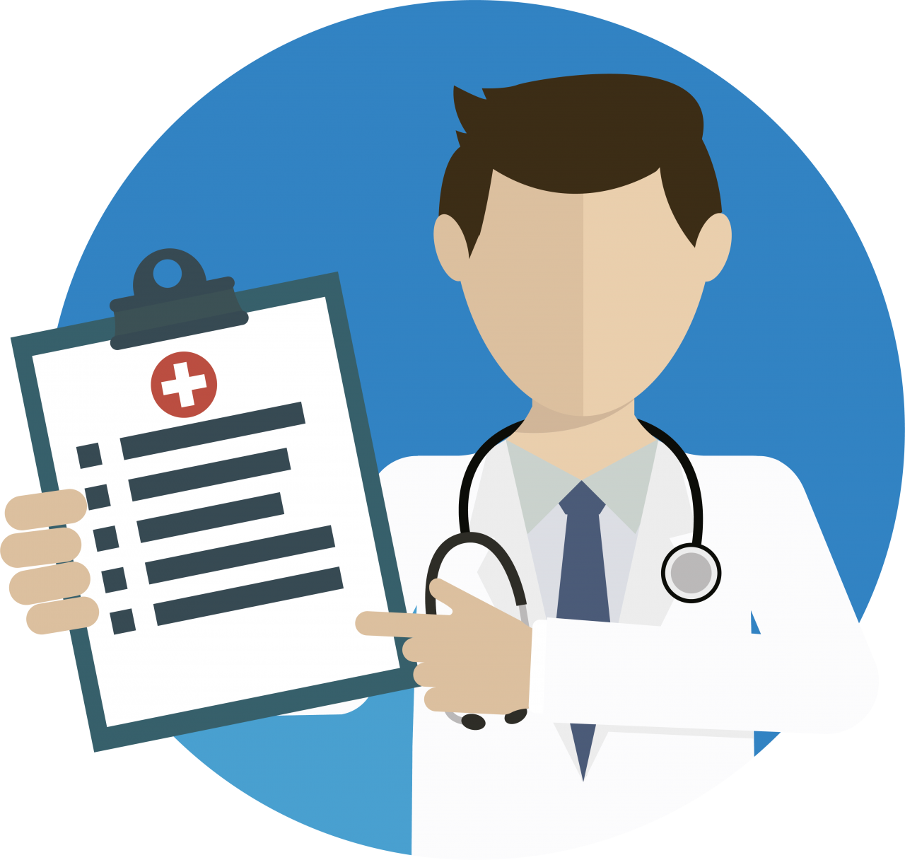 Me Gusta - Health Check Up Cartoon Clipart (1280x1216), Png Download