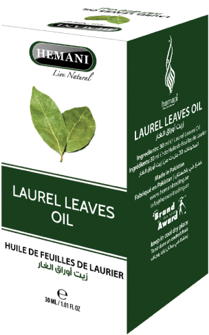 Laurel Leaves Oil - Box Clipart (600x770), Png Download