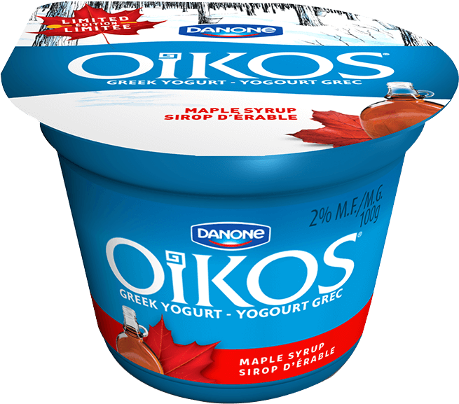 Oikos Greek Yogurt Banana Clipart (800x720), Png Download