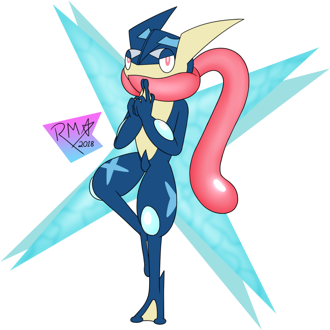 Greninja By Richy Miner - Cartoon Clipart (1200x1200), Png Download