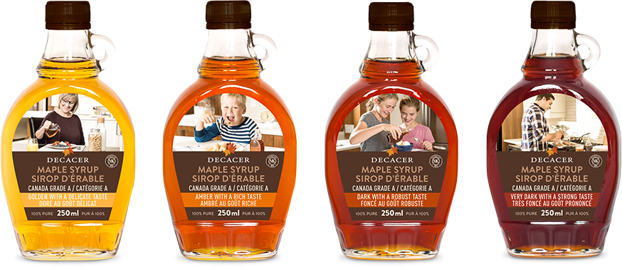 Maple Syrups - Decacer Maple Syrup Clipart (874x376), Png Download