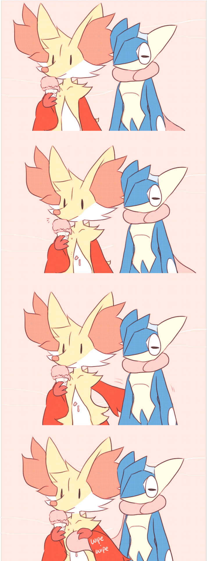 Delphox X Greninja - Pokemon Braixen X Greninja Clipart (1177x1920), Png Download