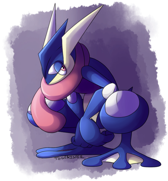 Favorite Dark Type - Greninja Cool Clipart (600x643), Png Download