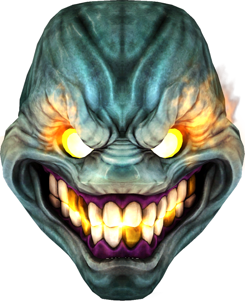 The Grin Was Once The Face Representing A Man's Breakdown - Payday 2 Mega Grin Mask Clipart (854x1050), Png Download