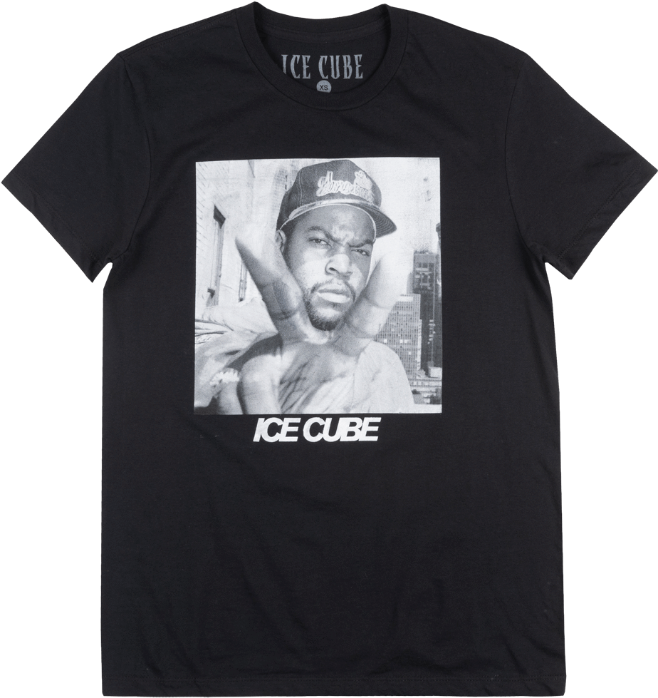 Ice Cube West Coast Rapper T-shirt Mens Hip Hop Music - T Shirt Clipart (973x1000), Png Download