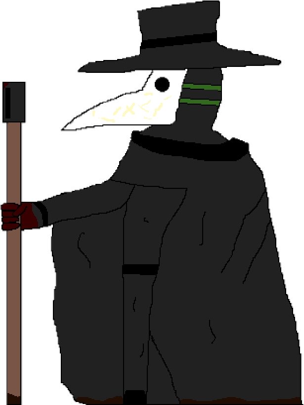 Plague Doctor - Cartoon Clipart (1000x1000), Png Download