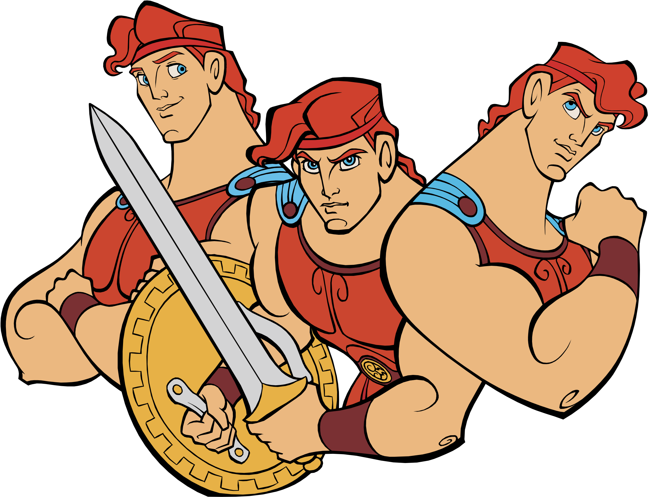 Hercules Logo Png Transparent - Hercules Disney Vector Clipart (2400x2400),...