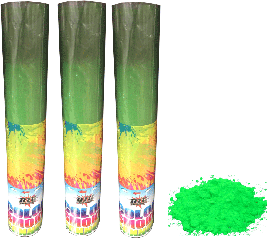 Green Smoke Cannons Large 8 1 - Color Smoke Cannon Clipart (1200x1200), Png Download