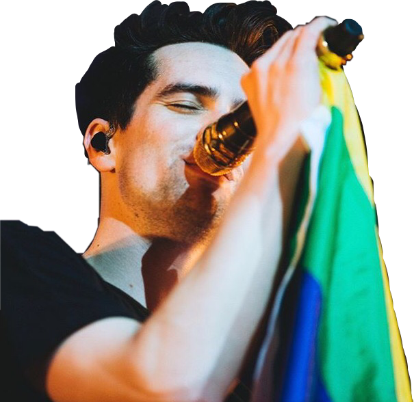 Lgbt Lgbtpride Brendon Brendonurie Girlsgirlsboys Panic Clipart (605x588), Png Download