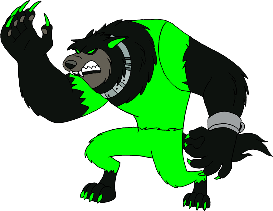 Danny Phantom Wolf Ghost - Danny Phantom Wulf Png Clipart (875x679), Png Download