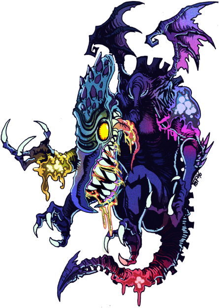 I M Sorry Earth Is Closed Today - Metroid Art Super Metroid Ridley Clipart (500x688), Png Download