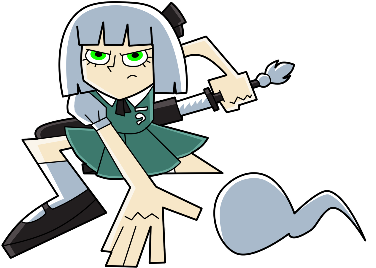 “ Youmu Phantom ” Danny Phantom And Touhou Project - Touhou Danny Phantom Clipart (1280x905), Png Download