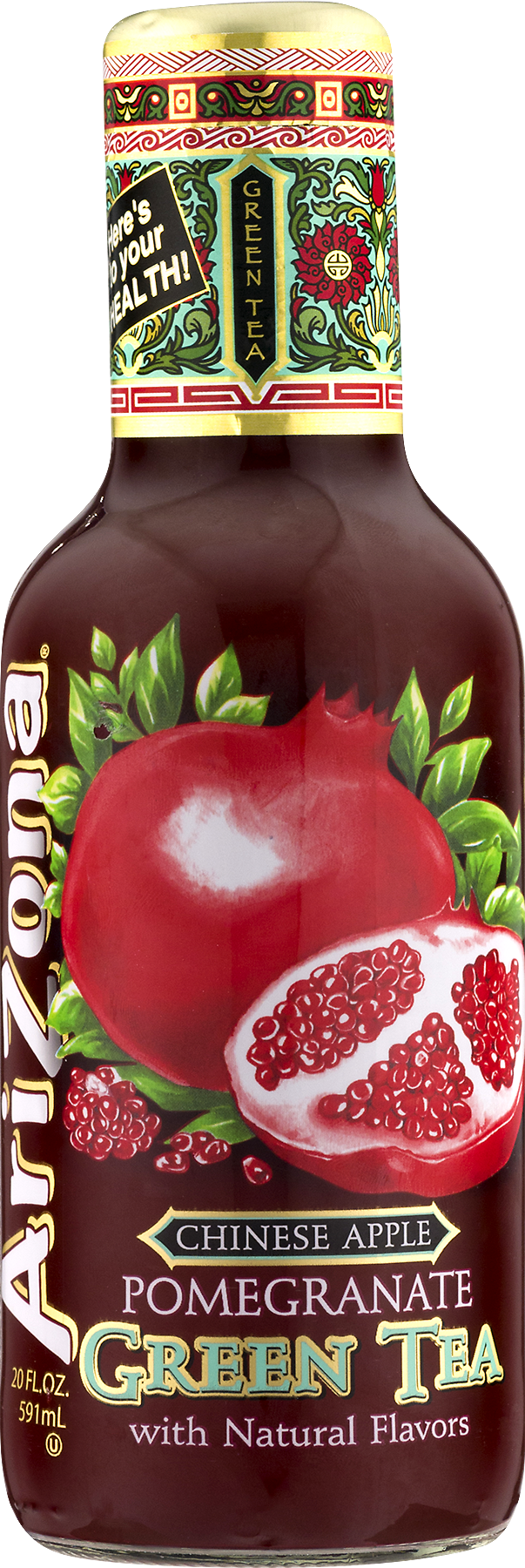 Arizona Pomegranate Green Tea Clipart (603x1800), Png Download